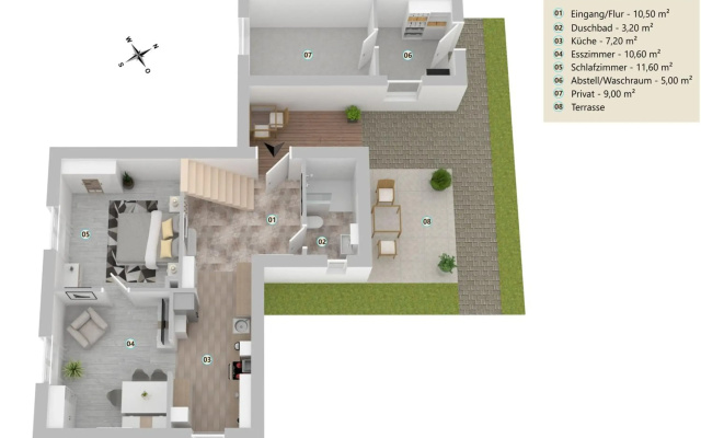 Ferienhaus Mia, Urlaub mit Hund, eingezäunter Garten, Friedrichskoog-Spitze