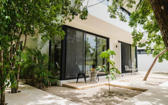 Modern studio spa & gym at Central Park Tulum