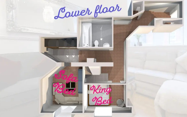White Tulip Central 3bedroom Duplex Loft