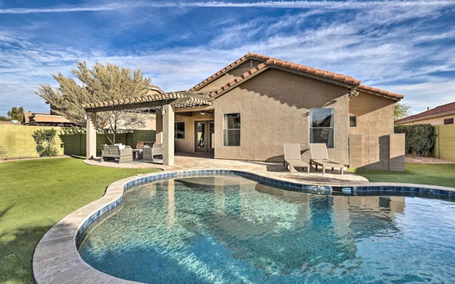 Sun-dappled Goodyear Home: Fire Pit, Pool, Patio