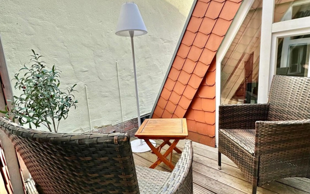 Gemütliche Maisonettewohnung mit Dachterrasse am Schloß