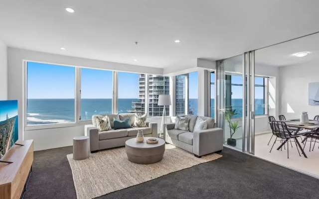 Oceanview 2-bed With Pool, Sauna, Gym & Parking