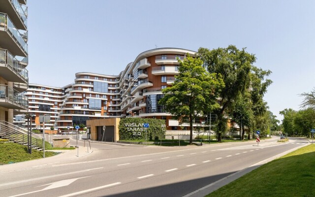 Dark Blue Apartment in Kraków by Renters
