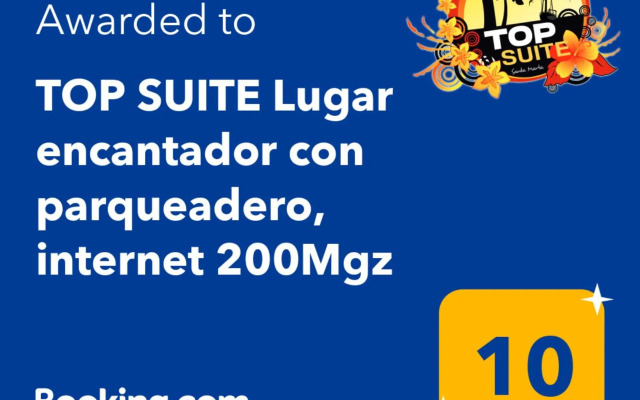 TOP SUITE Lugar encantador con parqueadero, internet 200Mgz