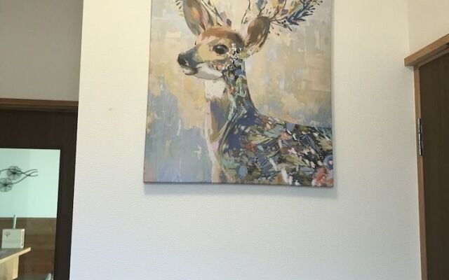 A calm house in the woods