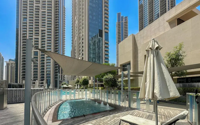 WelHome - Luxury Apartment Facing Burj Khalifa With Terrace