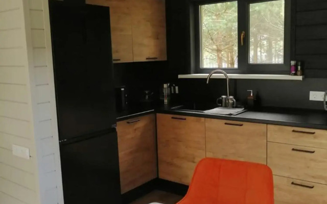 A house in a pine forest