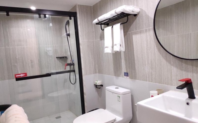 Thank Inn Sichuan Mianyang Economic Development Zone Nanjiao Sichuan Music College – Bathroom – Mianyang
