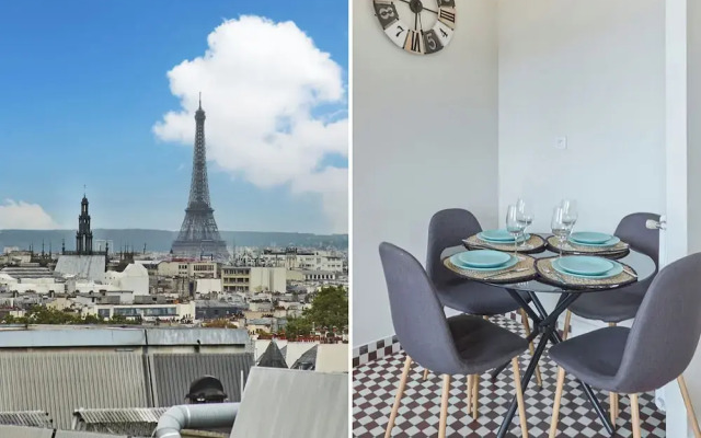 2 Bedroom Flat Centre de Paris - Eiffel Tower View