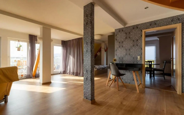 Maisonette Wohnung mit Blick über die Stadt