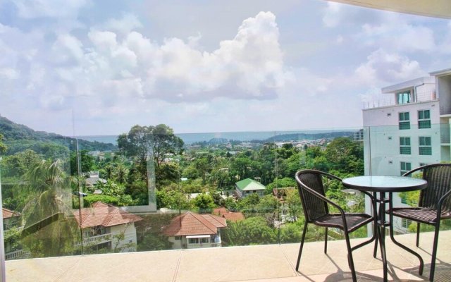 Apartment with 2 Bedrooms in Phuket, with Wonderful Sea View, Shared Pool, Furnished Balcony - 2 Km From the Beach