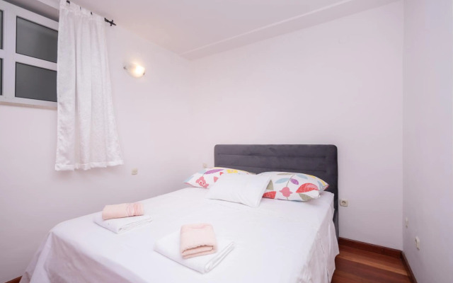 Palm garden apartment in center with big terrace