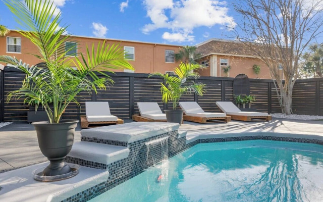 Luxury poolside paradise