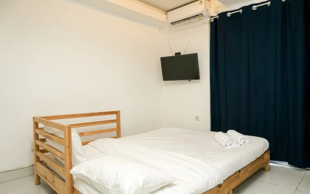 Simply White and Compact Studio at Amethyst Apartment