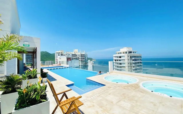 Blue loft ocean view