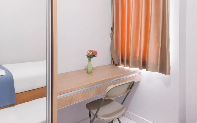 Cozy Living 2Br Apartment Without Living Room At Aeropolis Residence