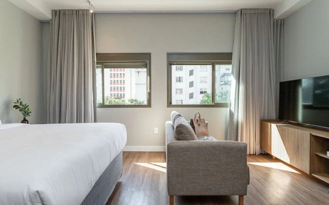 Ayra Higienópolis - Apartamentos mobiliados com excelente vista e localização