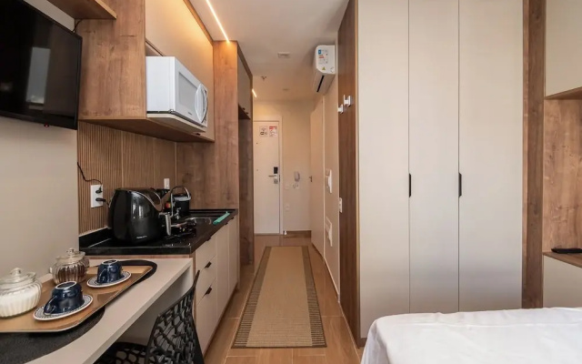 Moderno Studio c Academia a 350m do Allianz Parque