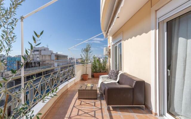 Penthouse w Acropolis View & Parking