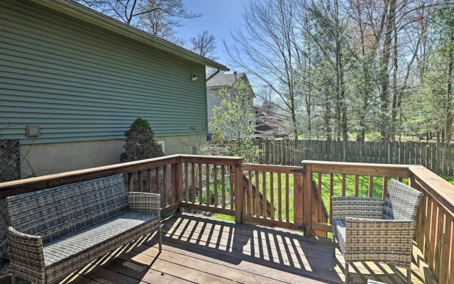 3 Mi to Kalahari: Pocono Mountain Home w/ Fire Pit
