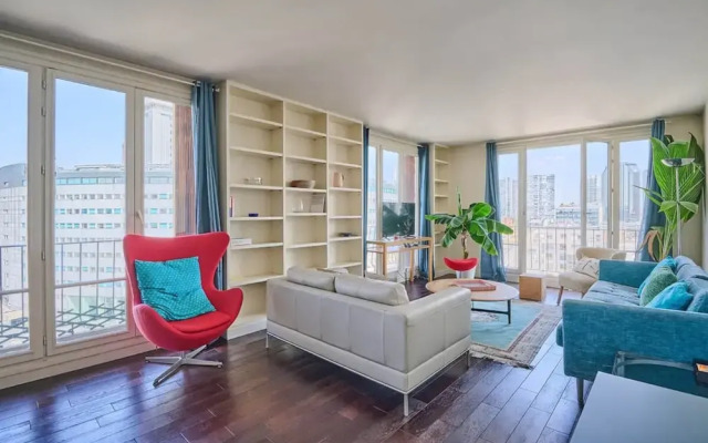 Sublime 2 Bedroom Flat Quai de Seine Eiffel Tower