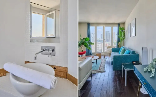 Sublime 2 Bedroom Flat Quai de Seine Eiffel Tower