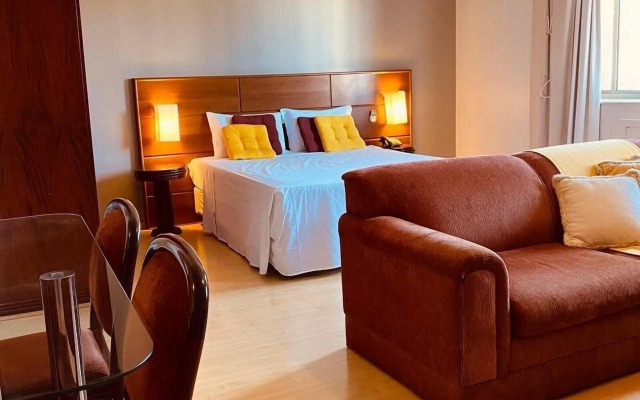 Apart-hotel, piscina, TV a cabo, academia