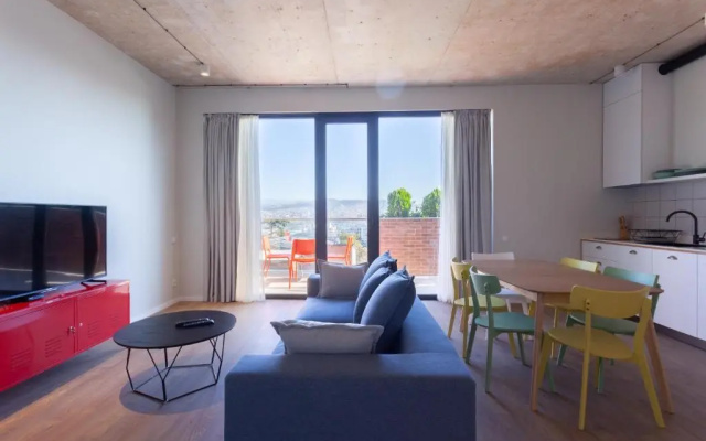 stylish 3BR apt with 2 balconies in historic Tbilisi