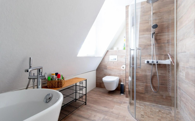 Maisonette Wohnung mit Blick über die Stadt