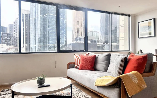 Stylish 2 Bedroom APT With CBD View Southbank