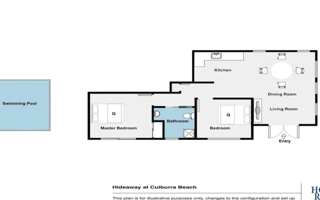 Hideaway at Culburra - guest house with plunge pool
