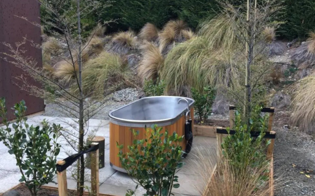The Black House with Stunning Outdoor Bath