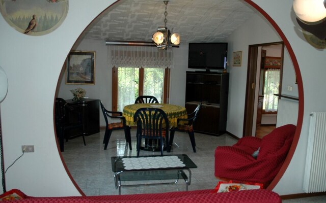 Apartment in Levico Terme With Balcony, Garden, Fireplace