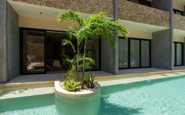 Stylish Tulum Studio Terrace Pool Relax