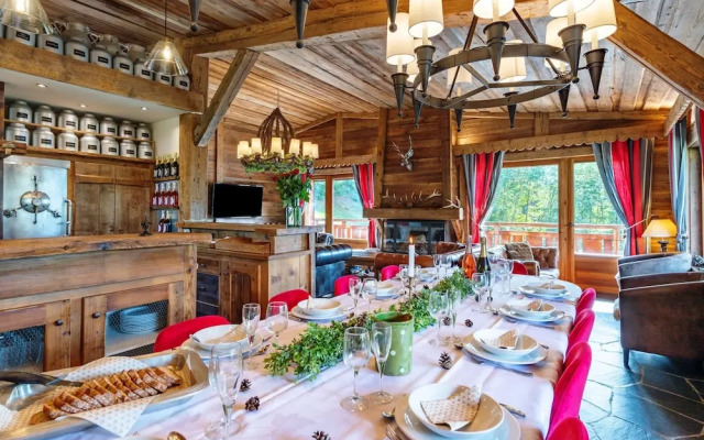 Luxueux Chalet Baron Meg ve vue Jaccuzi Pour 12