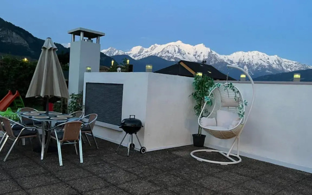 Rooftop 1 - Jacuzzi privé au pied du Monte-blanco