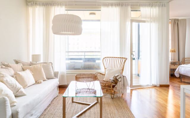 1br apartment with terrace and sauna