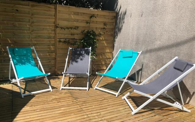 100m plage Appt 3ch 6pers avec fibre patio barbecue