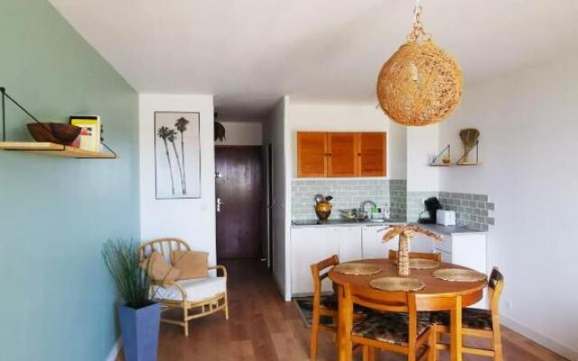 "Les Palmiers" Studio spacieux vue mer Terrasse & Parking