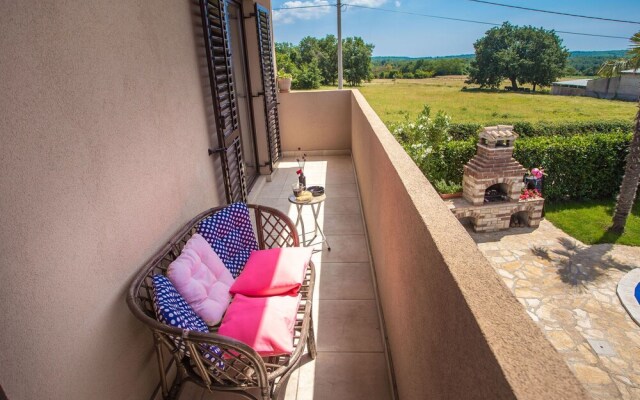 Nicely decorated semi-detached house with pool and  fenced yard