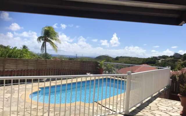 Bungalow With 2 Bedrooms in Sainte-anne, With Wonderful sea View, Priv