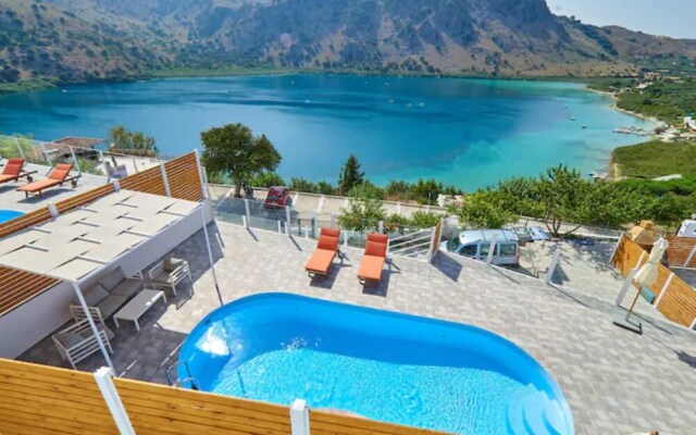 Stunning Lake Kournas Retreat 2 New Private Pool