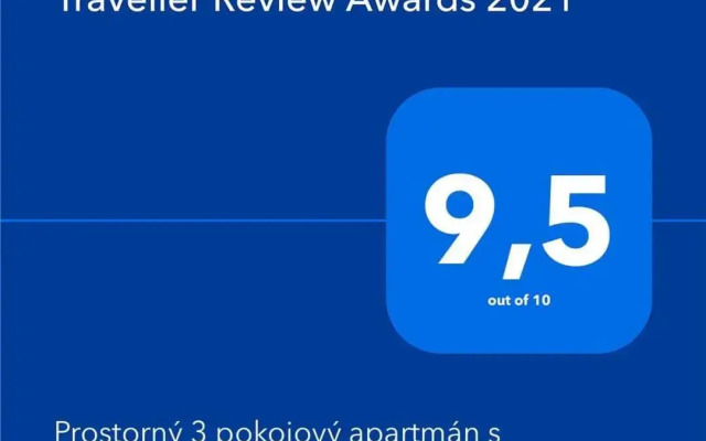 Prostorný 3 pokojový apartmán s dvěma terasami