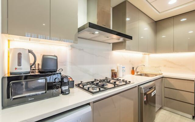 Condo With Burj Khalifa View In City
