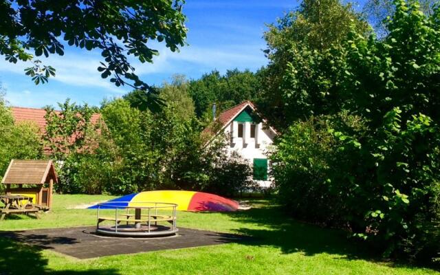 Restyled House With Fireplace, Surrounded by Green