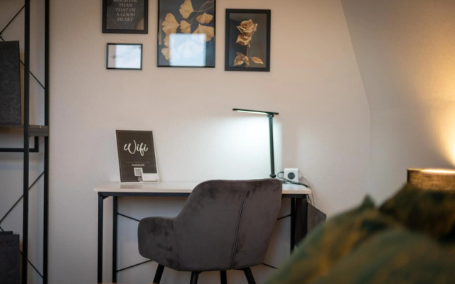 Design Apartment in Messe & Rheinnähe I Netflix I Küche