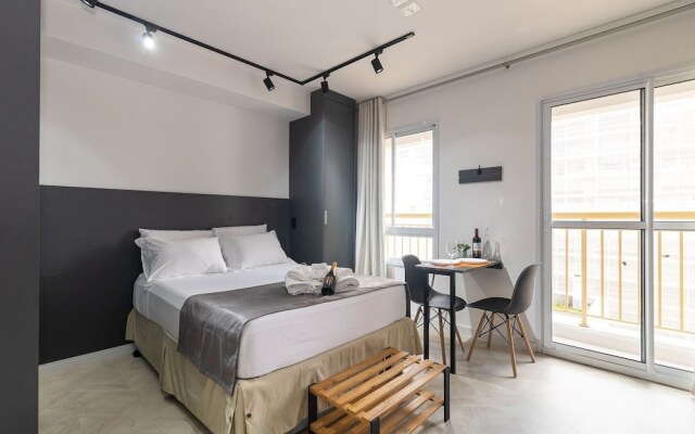 Estúdio Moderno com AC e Rooftop