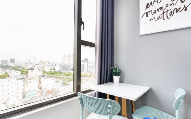 MIN' Apartment - Rivergate Residence Downtown BUI VIEN - FREE POOL – Balcony – Ho Chi Minh City