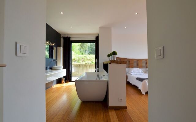 Villa piscine à débordement panorama