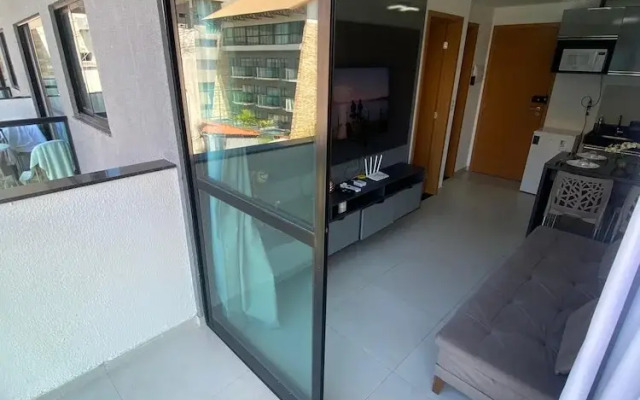 Flat vista Piscina e Lagoa 203c Bela bLP